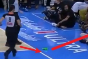 开云下载-WNBA观众投掷绿色假阳具！里斯调侃对手：你为啥到处乱扔这玩意